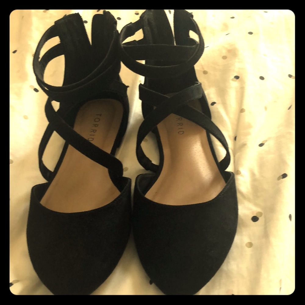 Torrid, Black, Suede Flats size 7